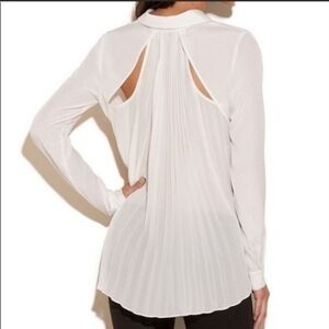 Guess White Blouse with Pleated Back